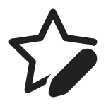 Star Edit SVG Icon